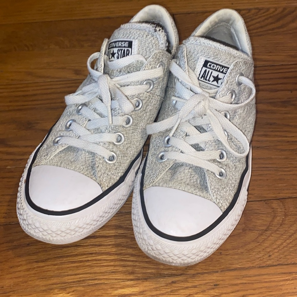Grey Converse Allstar Shoes Size US 7